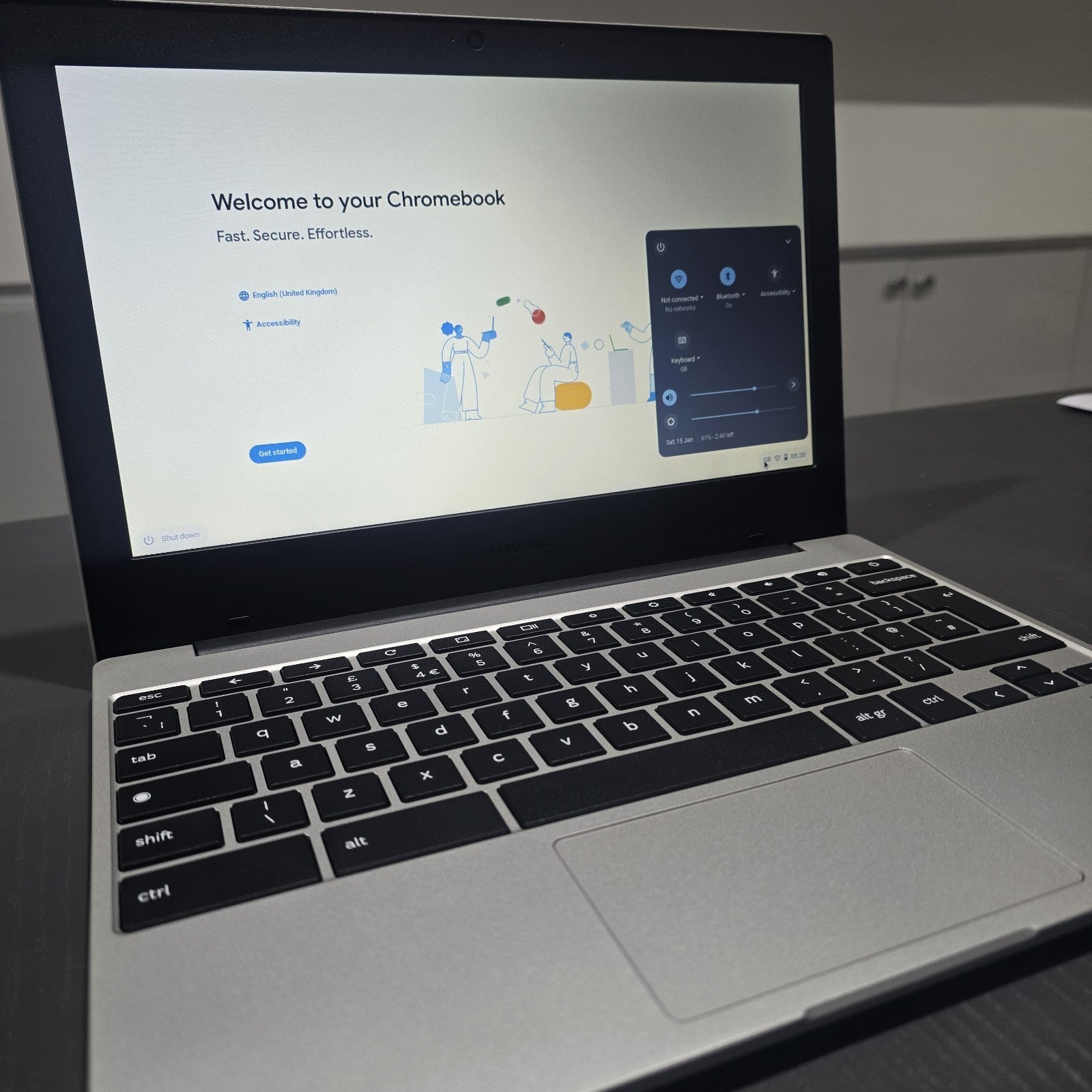 Samsung Galaxy Chromebook Go 11.6" 4GB 64GB Silver Grade A #123B17
