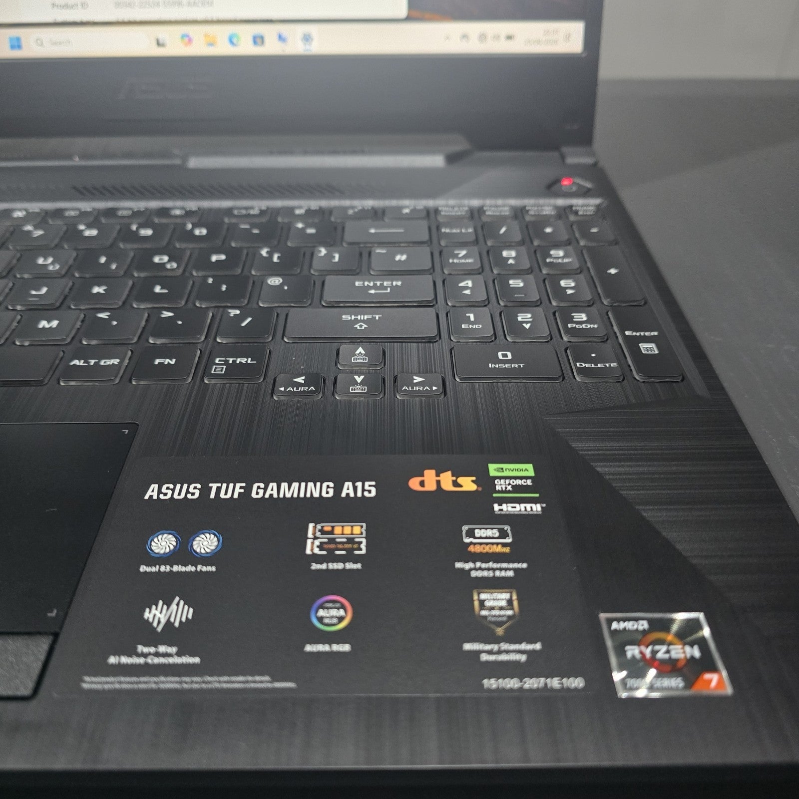 ASUS TUF A15 Gaming Laptop 15.6" AMD Ryzen 7 RTX 3050 512GB 16GB BUNDLE #A 210A3