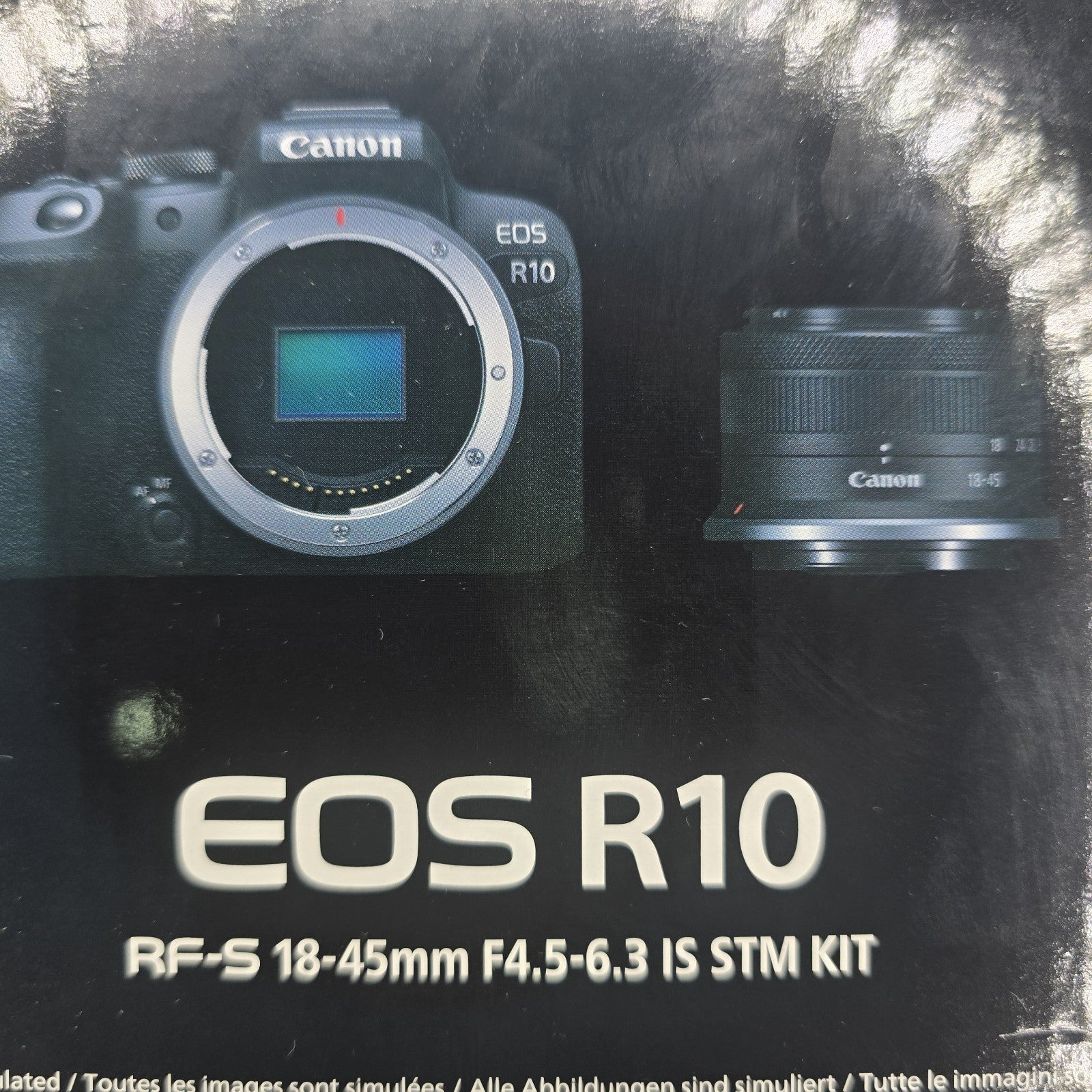 Canon EOS R10 Mirrorless Camera with RF-S 18-45mm F4.5-6.3 IS STM KIT #A 190A23