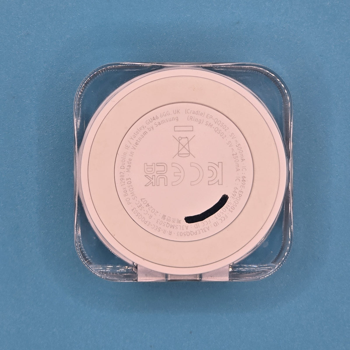 Samsung Galaxy Ring SM-Q502 Black FAULTY Charging Case Issue 141B4