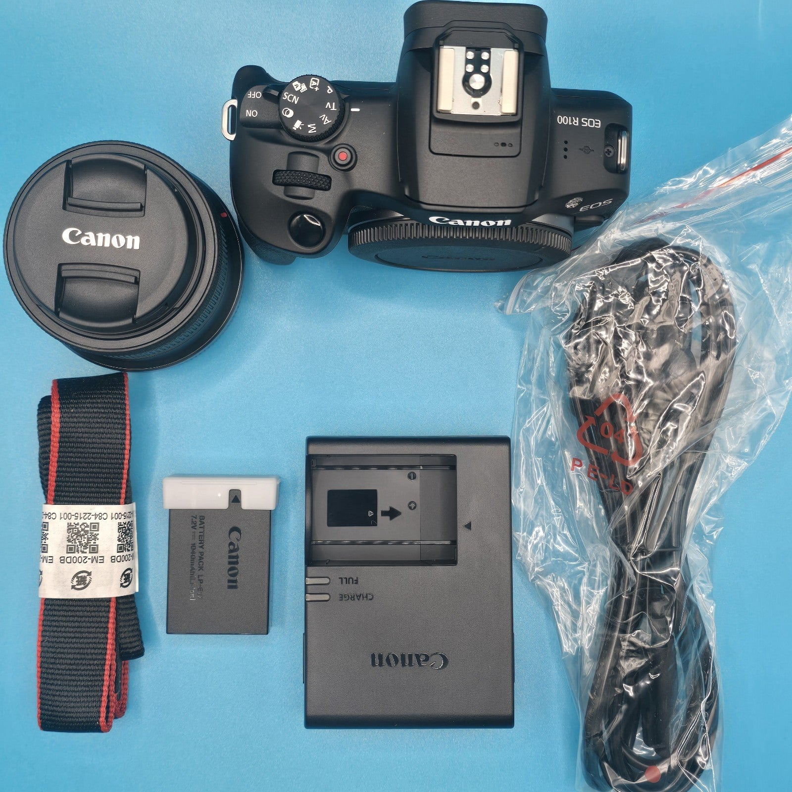 Canon Digital Camera EOS R100 18-45mm Lenses 4K UHD 24.1MP Black Boxed #A 191A13