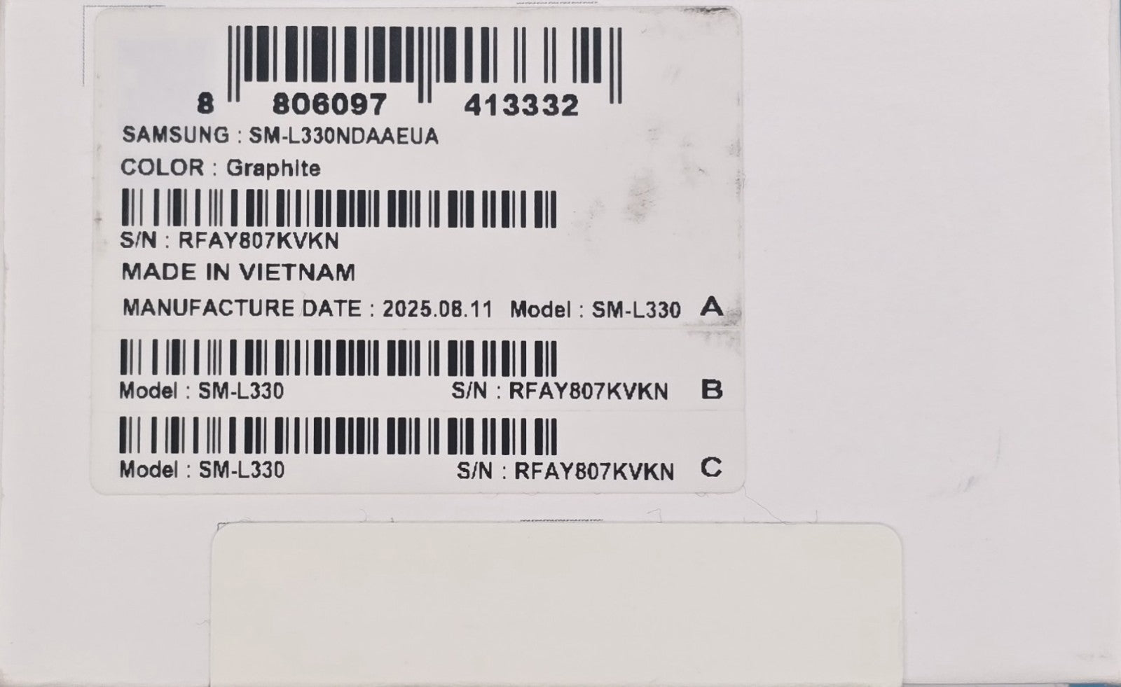 Samsung Galaxy Watch8 Bluetooth WiFi GPS 44mm, Graphite  SML330NDAAEUA Grade A11