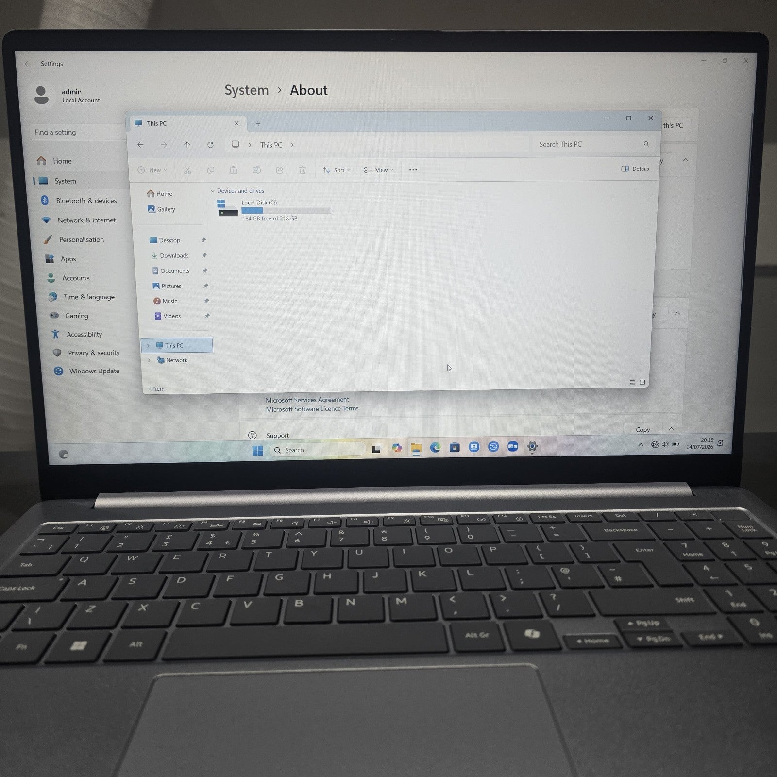 Samsung Galaxy Book4 Edge 15.6" Snapdragon X 16GB 256GB Blue Broken Key #B 214B10