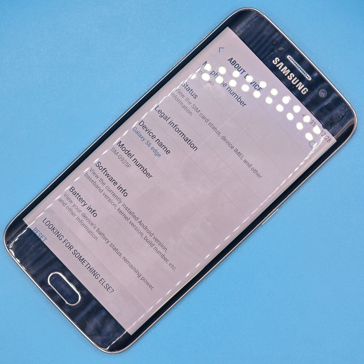 Samsung Galaxy S6 Edge 32GB Navy (Unlocked) Grade B – FREE POST Small Screen Dot4