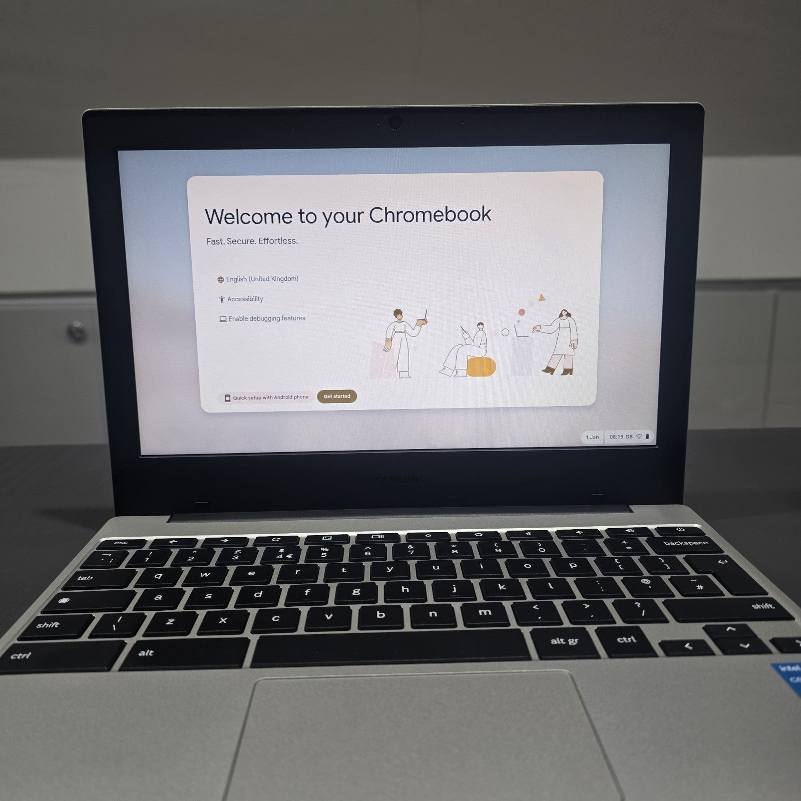 Samsung Galaxy Chromebook Go 11.6" Faulty Trackpad Dev Mode #123A14