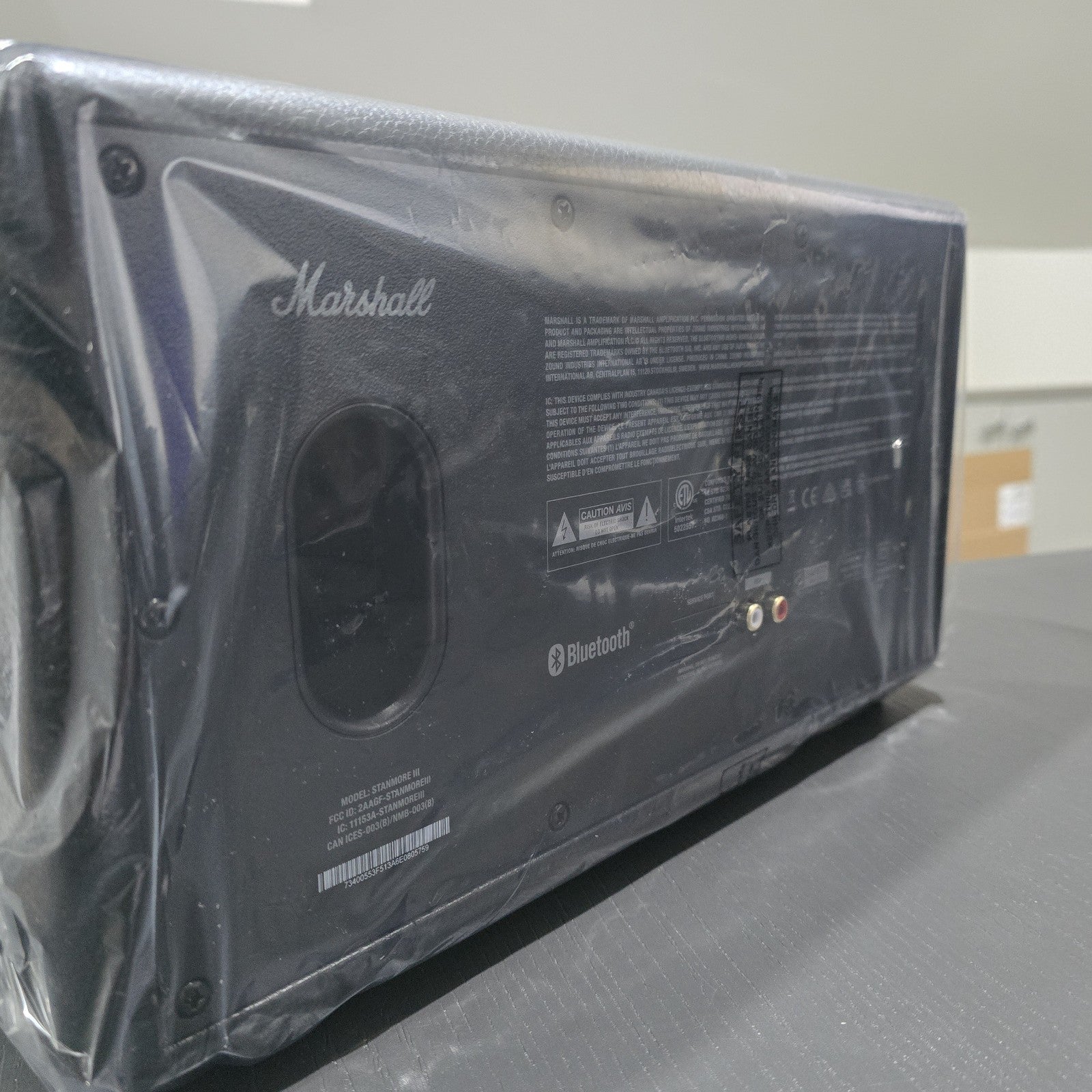 Marshall Stanmore III Bluetooth Speaker Black Home Wireless Audio #A 211A4