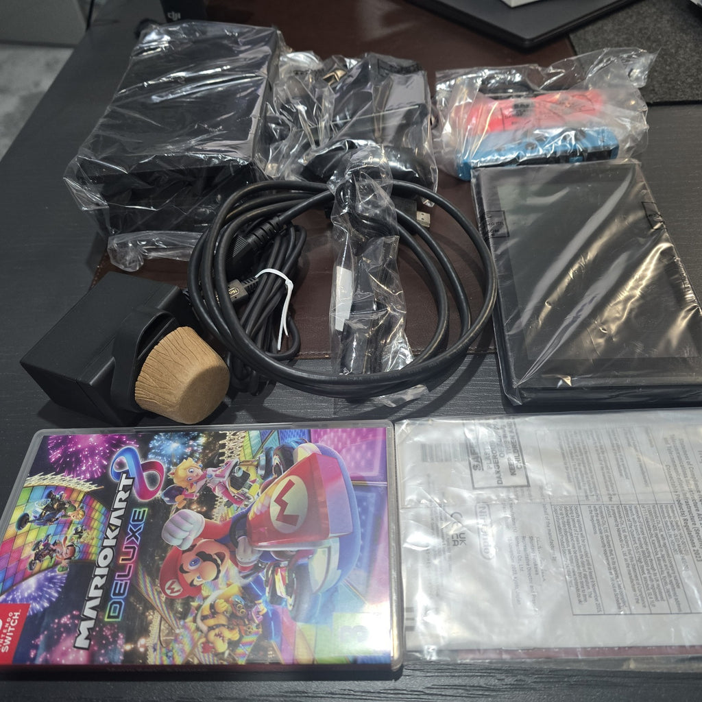 Nintendo Switch V2 Neon Console 32GB + Mario Kart 8 Deluxe Improved Battery Mint2