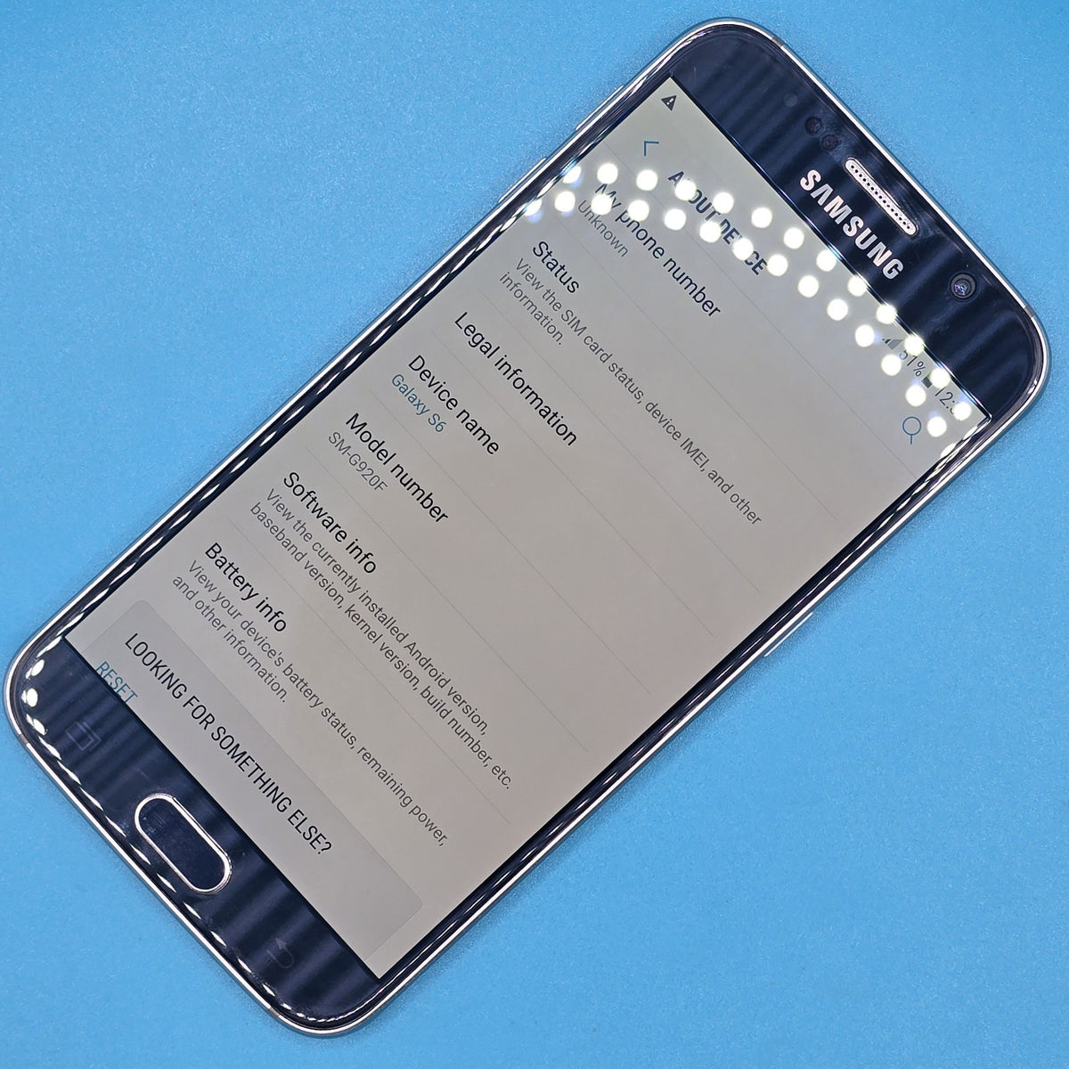 Samsung Galaxy S6 32GB Blue Unlocked Android Smartphone Grade B Free Postage5