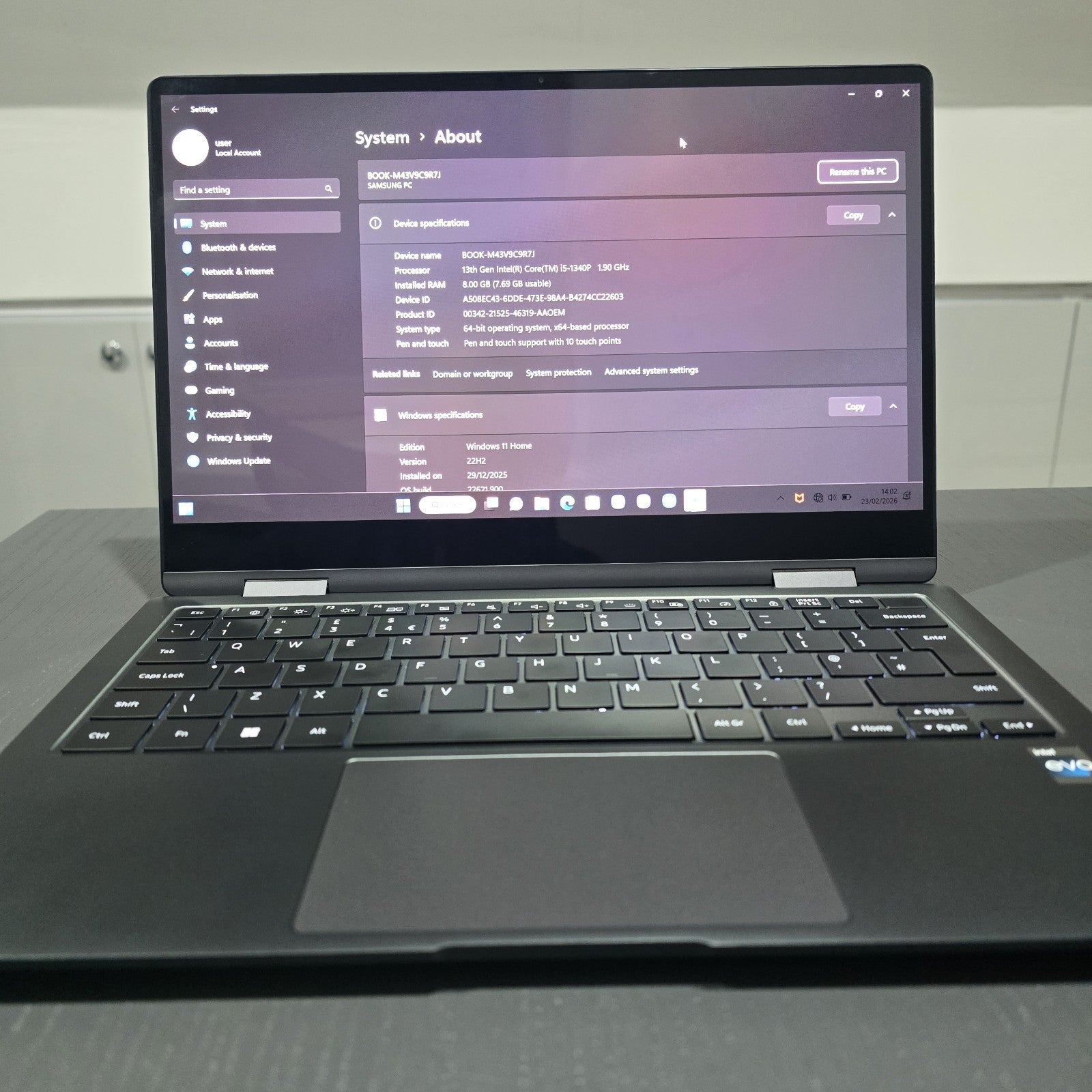 Samsung Galaxy Book3 360 i5 8GB 256GB 13.3" W11 Grade A #121E12
