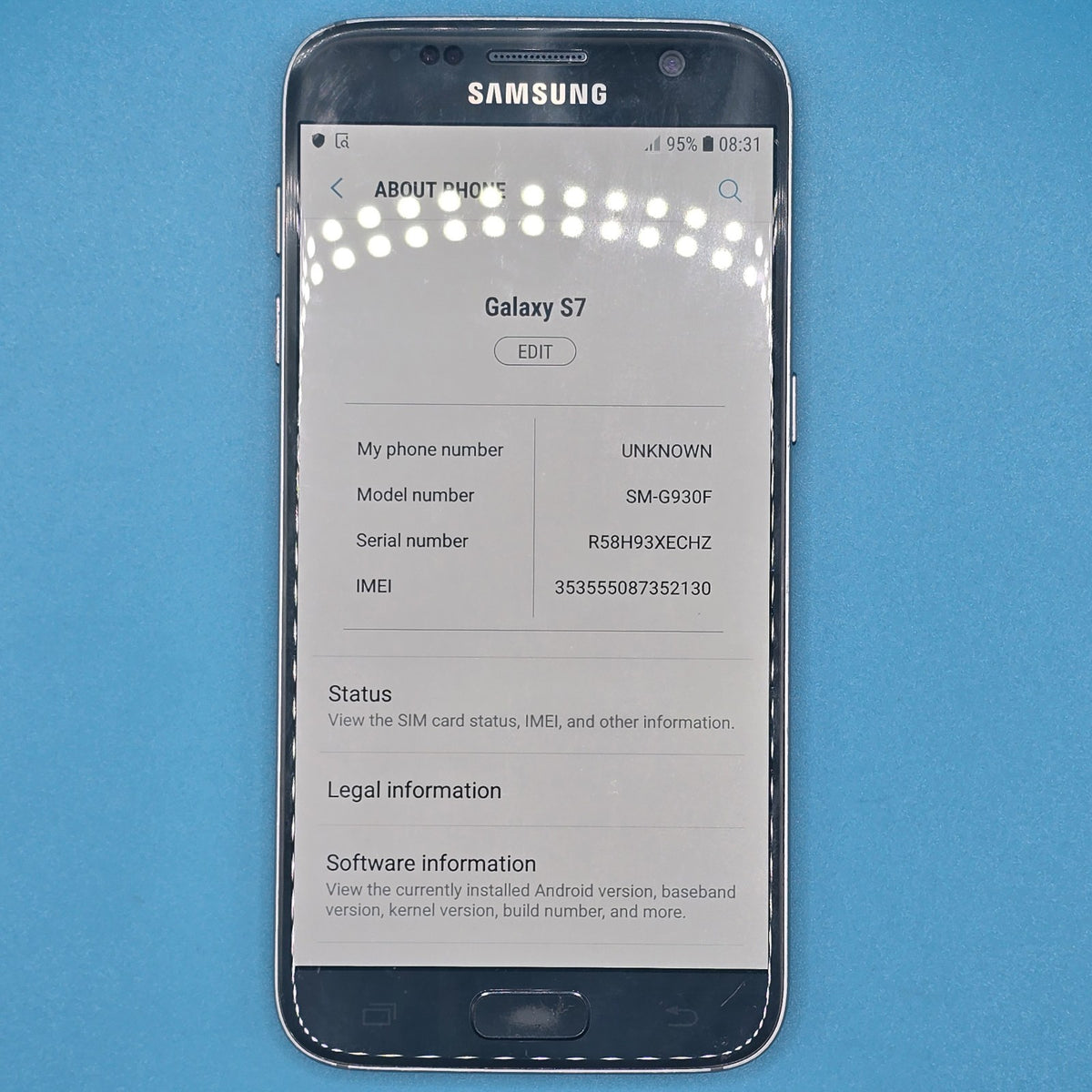 Samsung Galaxy S7 G930F 32GB Black Unlocked  Grade B  FREE POSTAGE2
