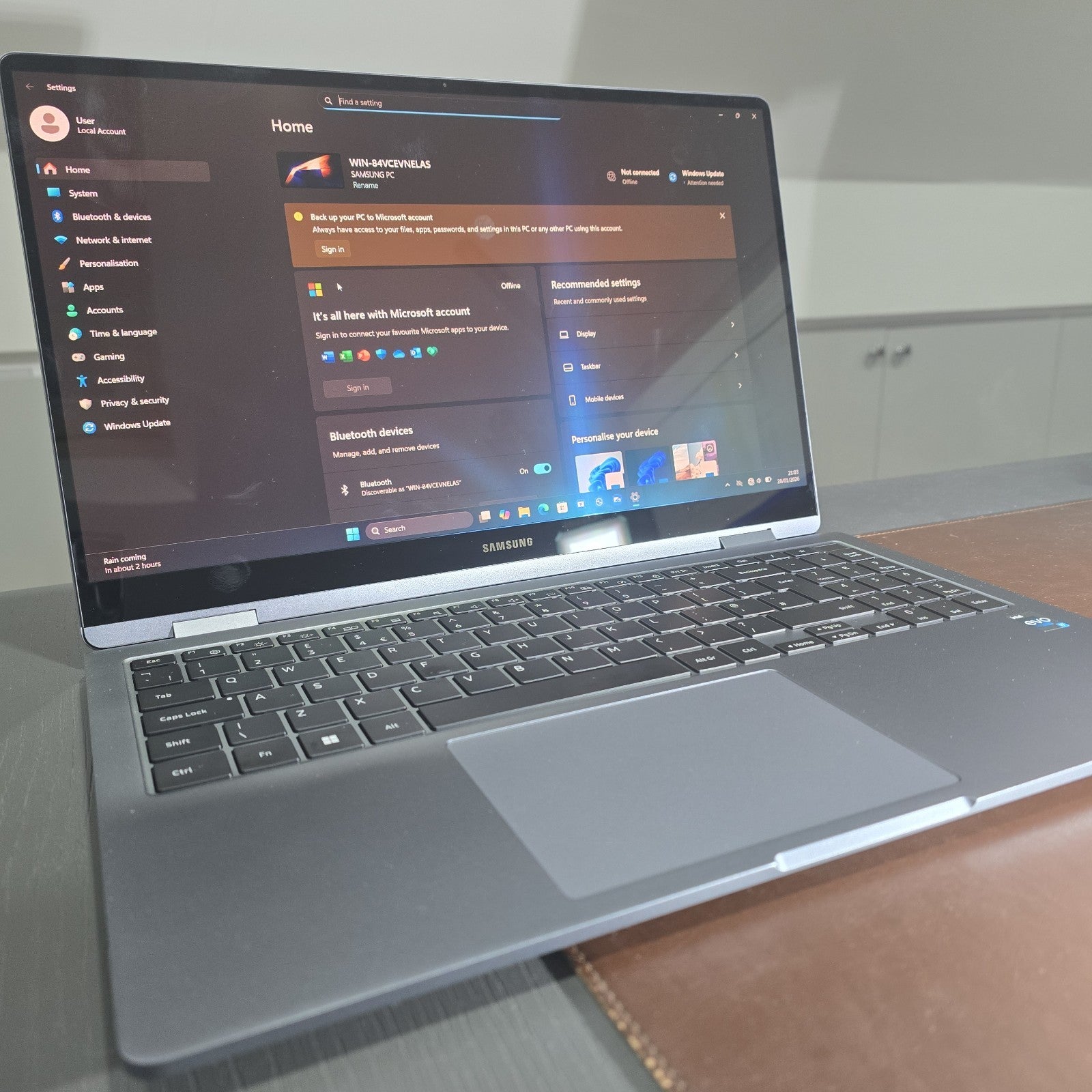 SAMSUNG Galaxy Book4 360 512GB 15.6" 2 in 1 Laptop  Intel Core 7 Grey #A 107A2