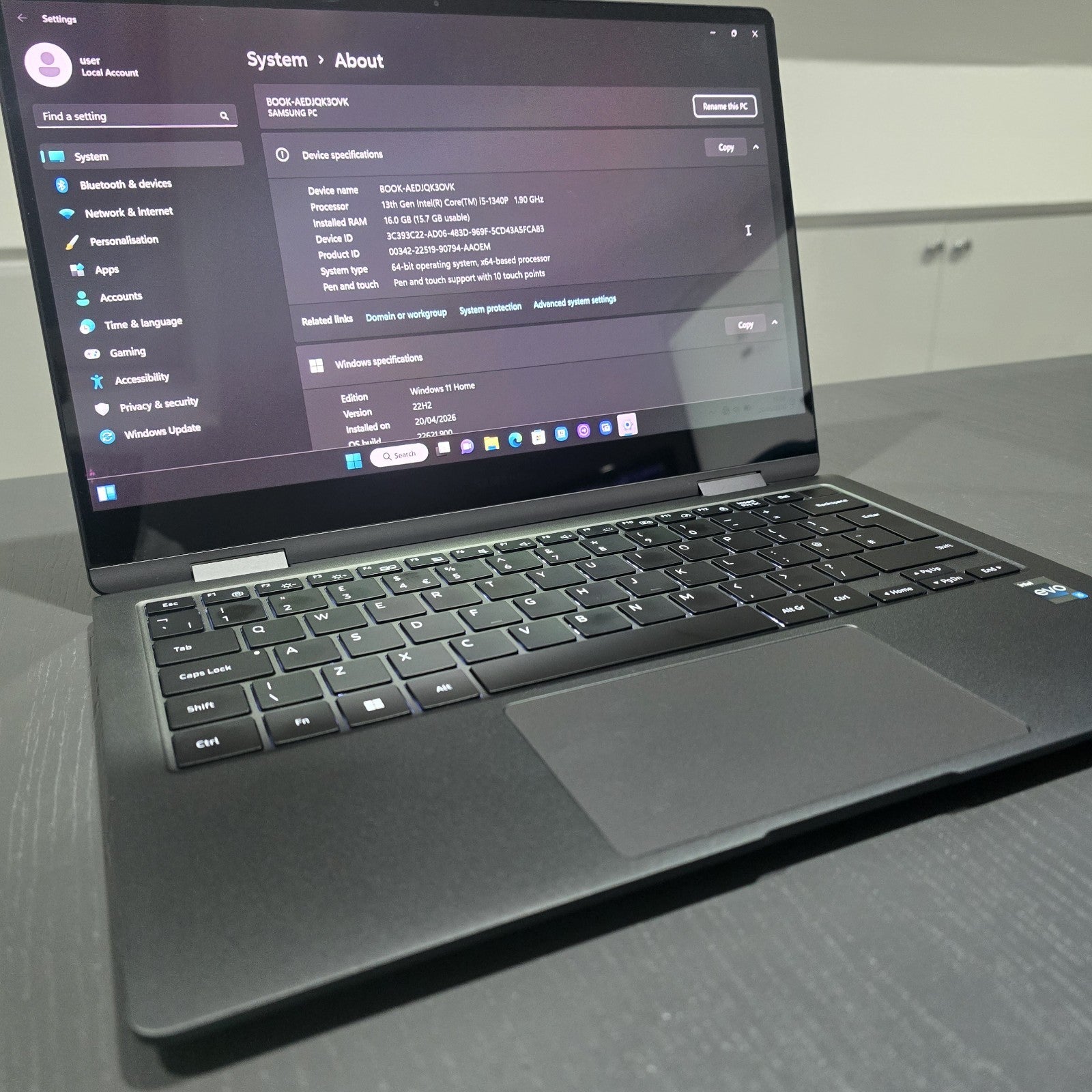 Samsung Galaxy Book3 360 15.6" Laptop Intel i5-1340 16GB 512GB Graphite #A 121F0