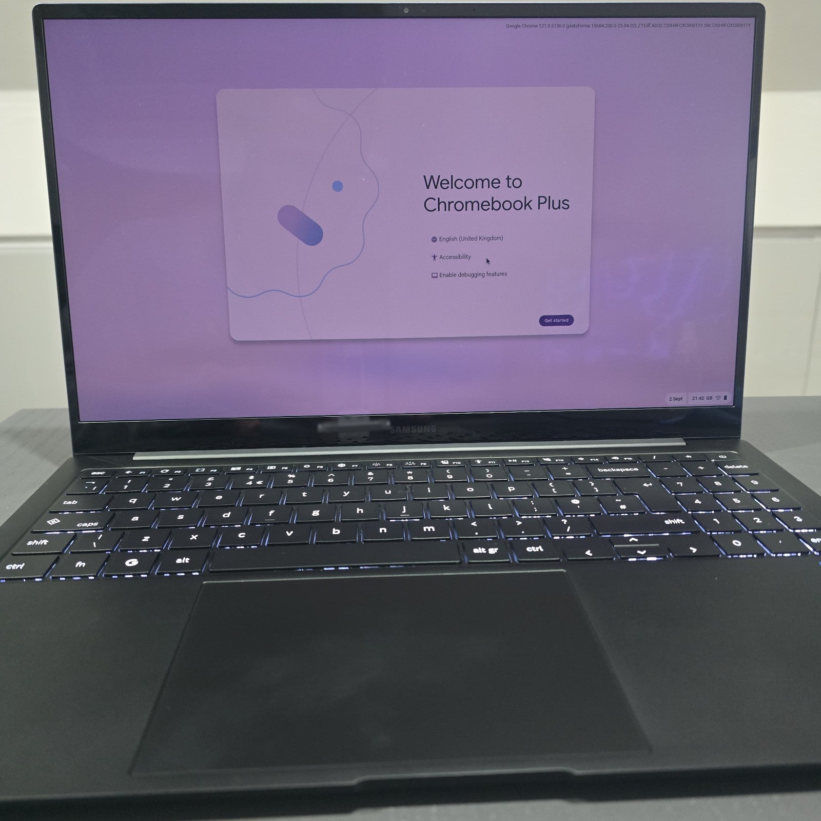Samsung Galaxy Chromebook Plus 15.6" AMOLED Intel Core 3 8GB 256GB Grade A #124A5