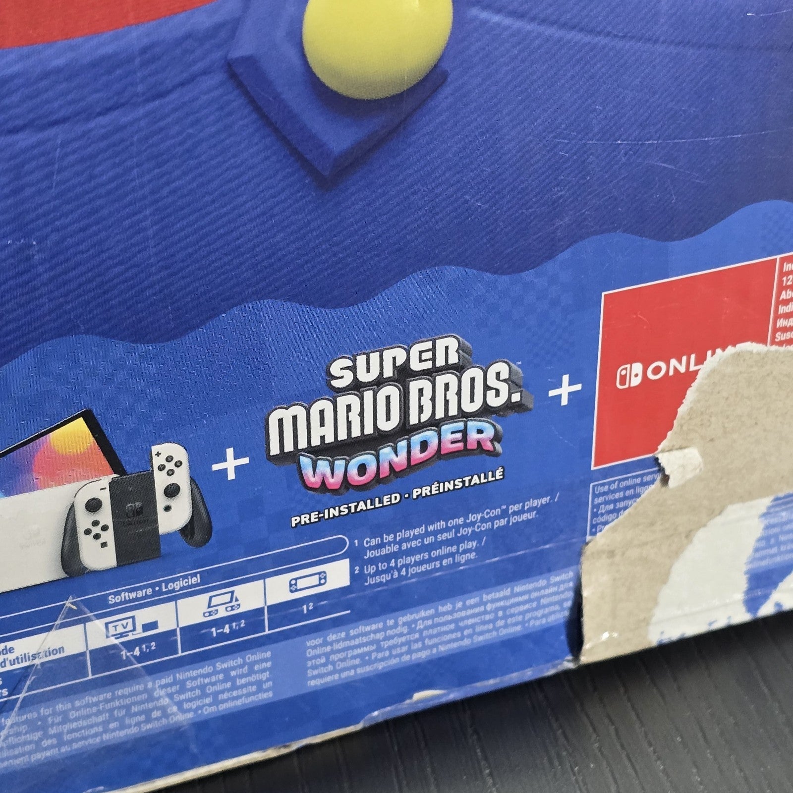 Nintendo Switch OLED Super Mario Bros Wonder Console Bundle Grade A #132A15