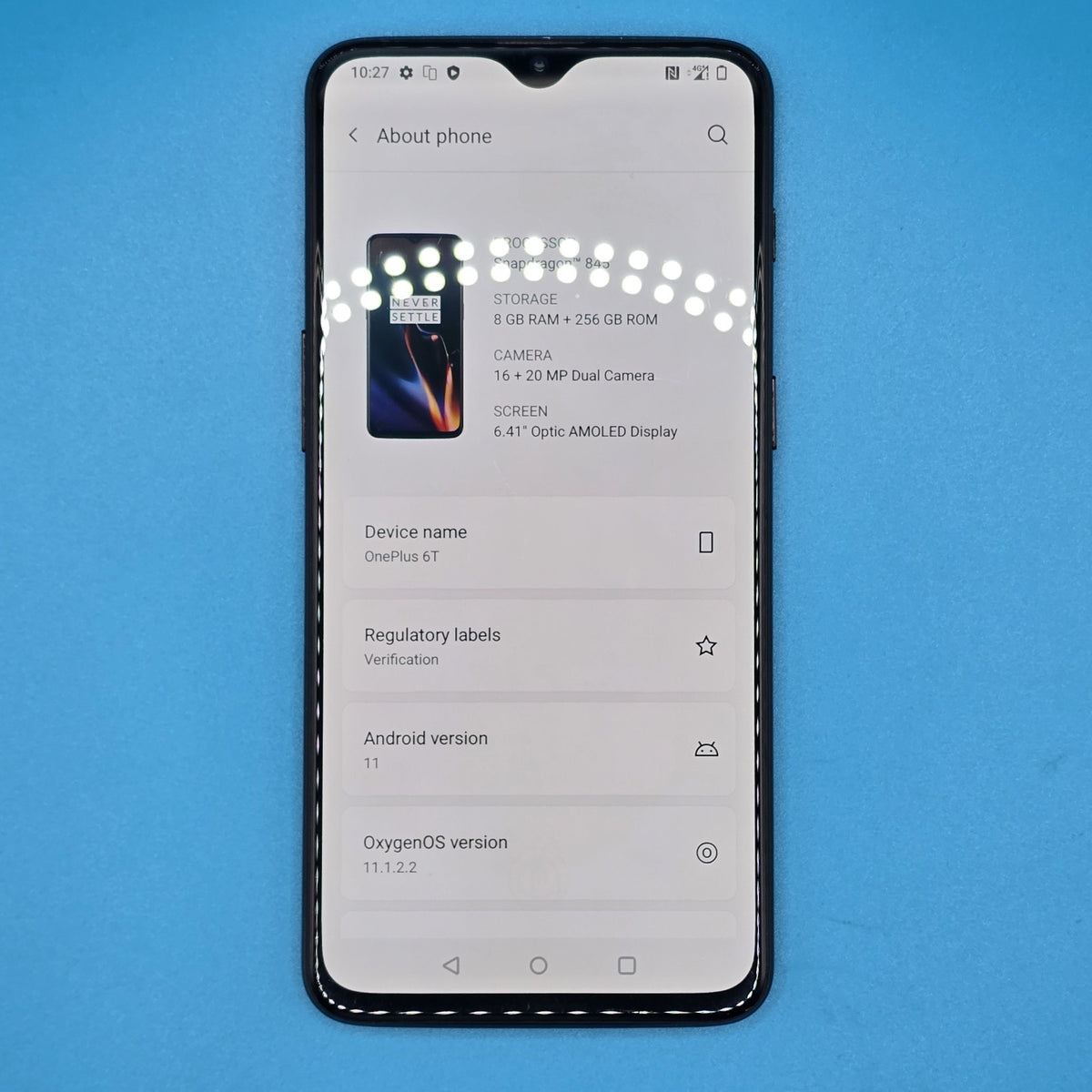 One Plus 6T  256GB  Midnight Black (Unlocked)  Grade B  FREE POSTAGE7