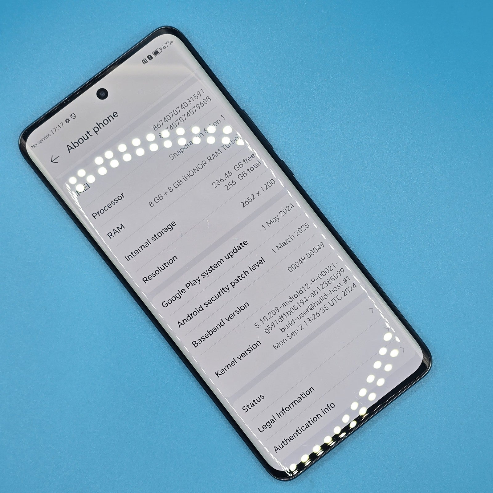 HONOR Magic6 Lite 5G Green 256GB 8GB + 8GB (HONOR RAM Turbo) Unlocked #B 225A5