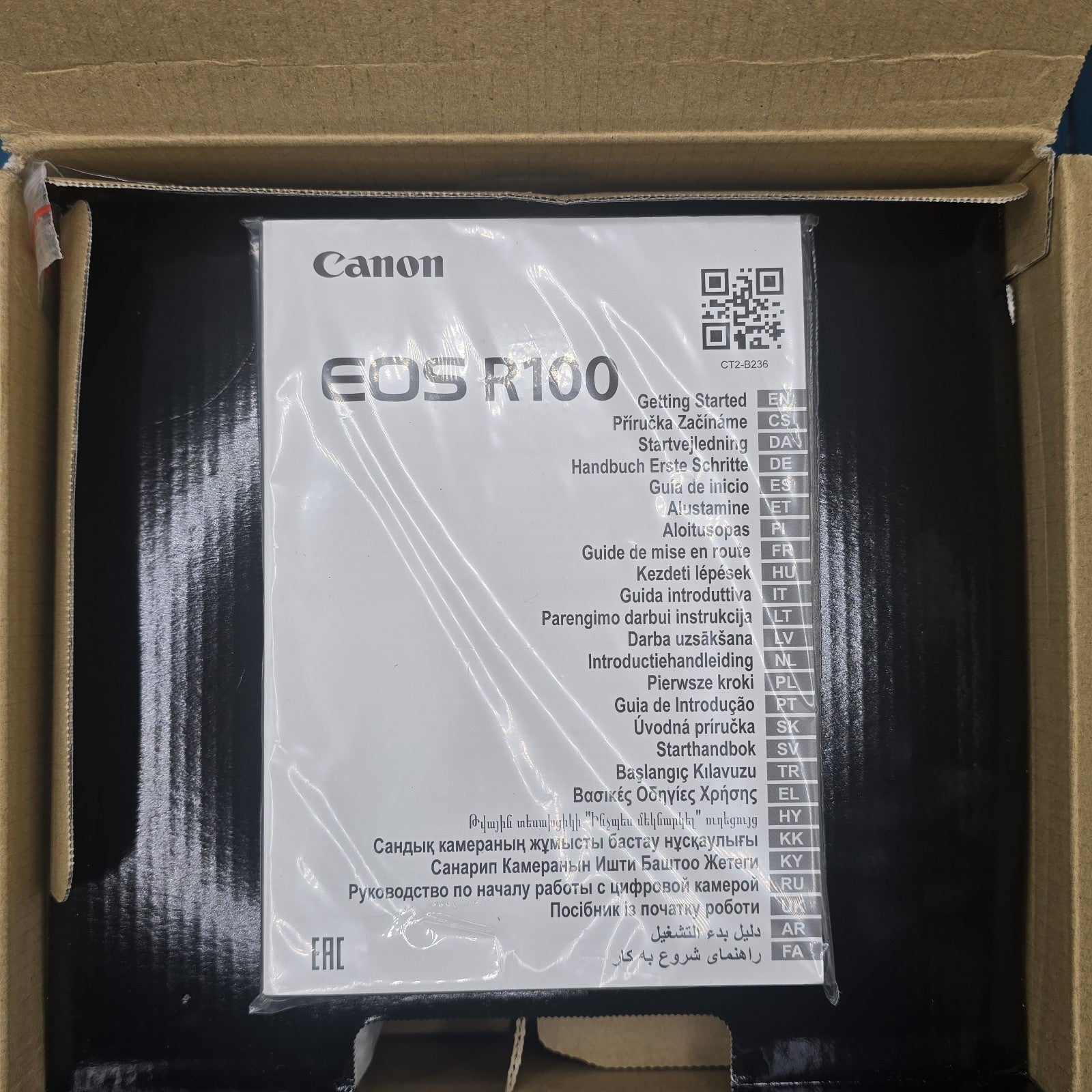 Canon Digital Camera EOS R100 18-45mm Lenses 4K UHD 24.1MP Black Boxed #A 191A15