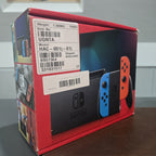 Nintendo Switch Neon Console V2 32Gb Improved Battery Neon Blue/Red Mint Boxed12