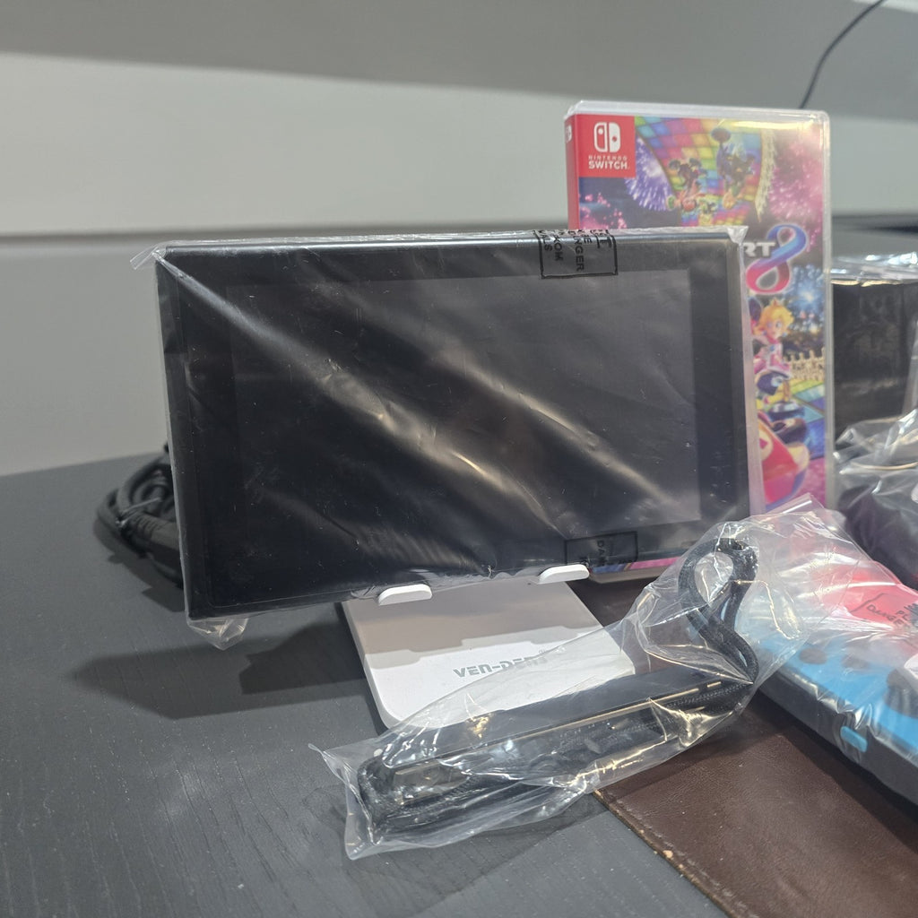 Nintendo Switch V2 Neon Console 32GB + Mario Kart 8 Deluxe Improved Battery Mint6