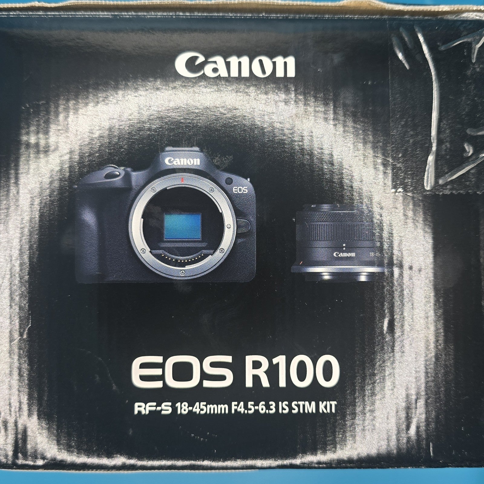 Canon Digital Camera EOS R100 18-45mm Lenses 4K UHD 24.1MP Black Boxed #A 191A18