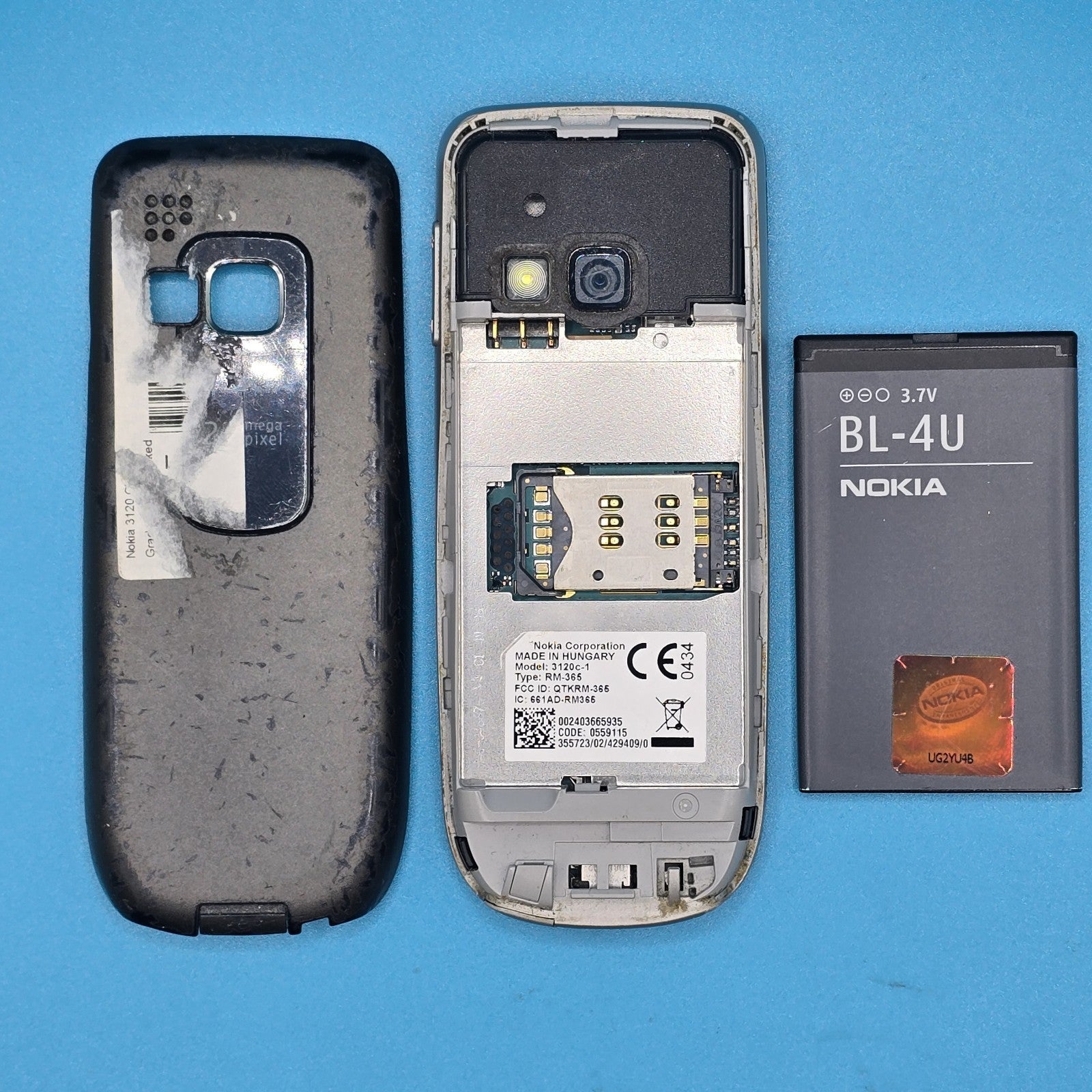 Nokia 3120c 24MB Black – Untested – For Parts Only – Free Postage – READ DESCRIP5