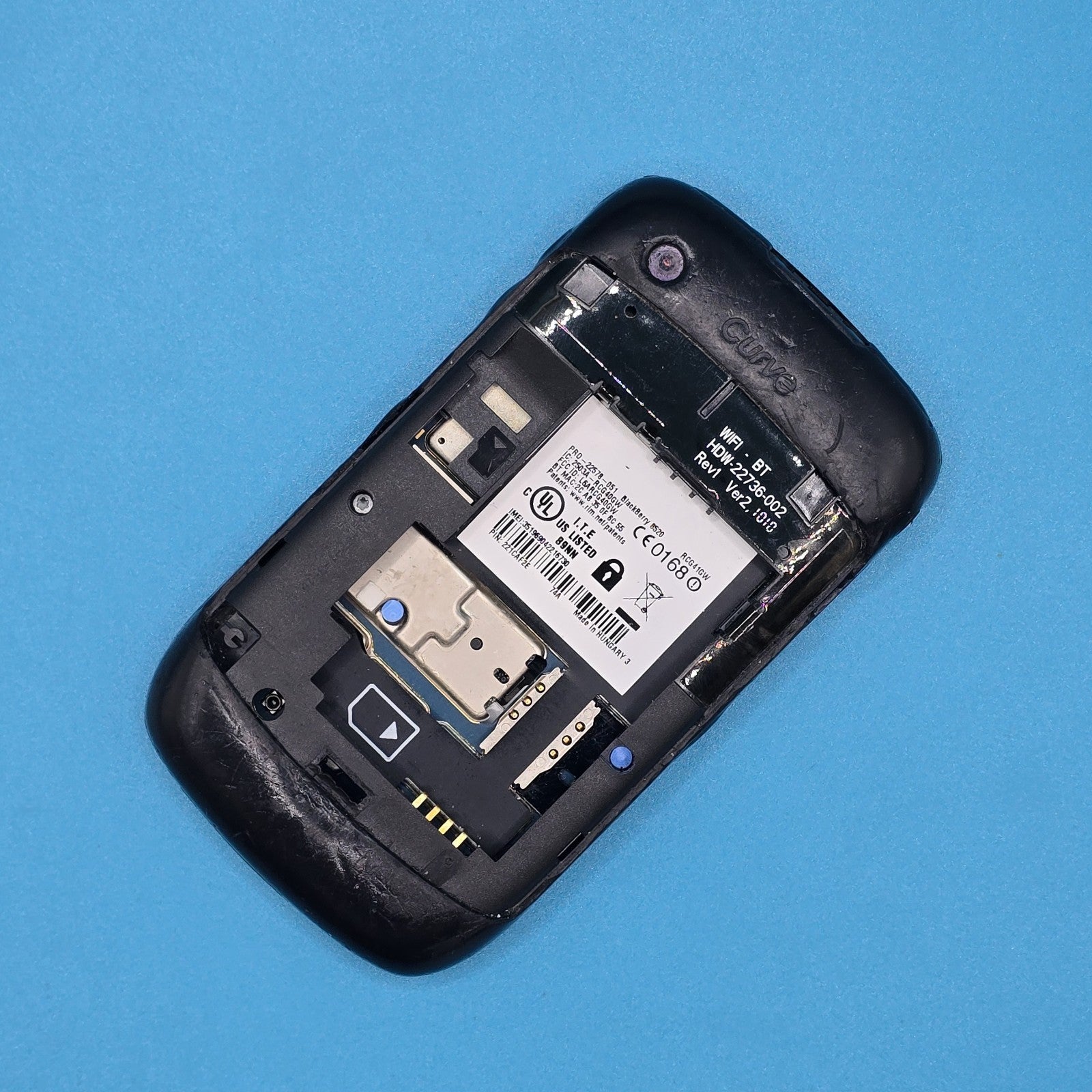 BlackBerry Curve 8520 256MB Black Untested For Parts Free Post READ DESCRIPTION3