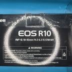 Canon EOS R10 Mirrorless Camera with RF-S 18-45mm F4.5-6.3 IS STM KIT #A 190A20