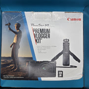 Canon PowerShot V1 Vlogger Kit Camera 4K Flip Screen WiFi Tripod Grip #A 167A22