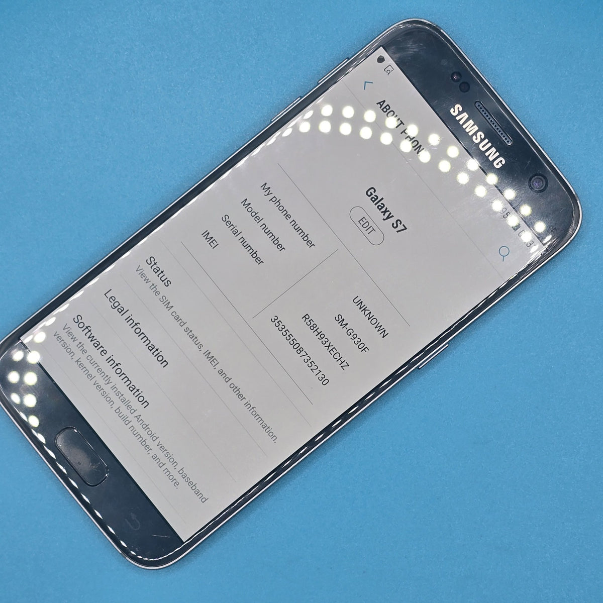 Samsung Galaxy S7 G930F 32GB Black Unlocked  Grade B  FREE POSTAGE3