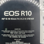 Canon EOS R10 Mirrorless Camera with RF-S 18-45mm F4.5-6.3 IS STM KIT #A 190A21