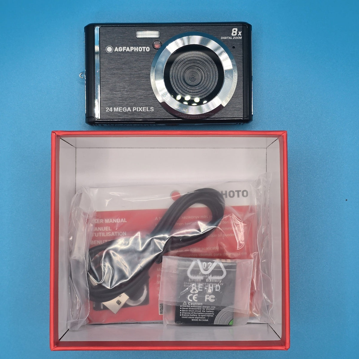 Agfa Photo Realishot DC5500 Compact Digital Camera 24MP 2.4" LCD Screen #A 166A11