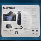 Canon PowerShot V1 Vlogger Kit Camera 4K Flip Screen WiFi Tripod Grip #A 167A23