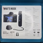 Canon PowerShot V1 Vlogger Kit Camera 4K Flip Screen WiFi Tripod Grip #A 167A23