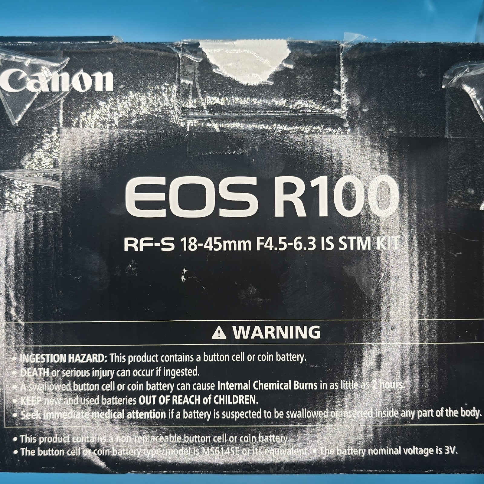 Canon Digital Camera EOS R100 18-45mm Lenses 4K UHD 24.1MP Black Boxed #A 191A17