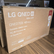 LG 43QNED7EB3C 43" QNED AI 4K MiniLED Smart TV 2026 Black Grade A 241A/B0