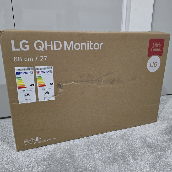 LG 27U631A-B 27" QHD IPS LCD 100Hz Monitor Black Grade A 249A0