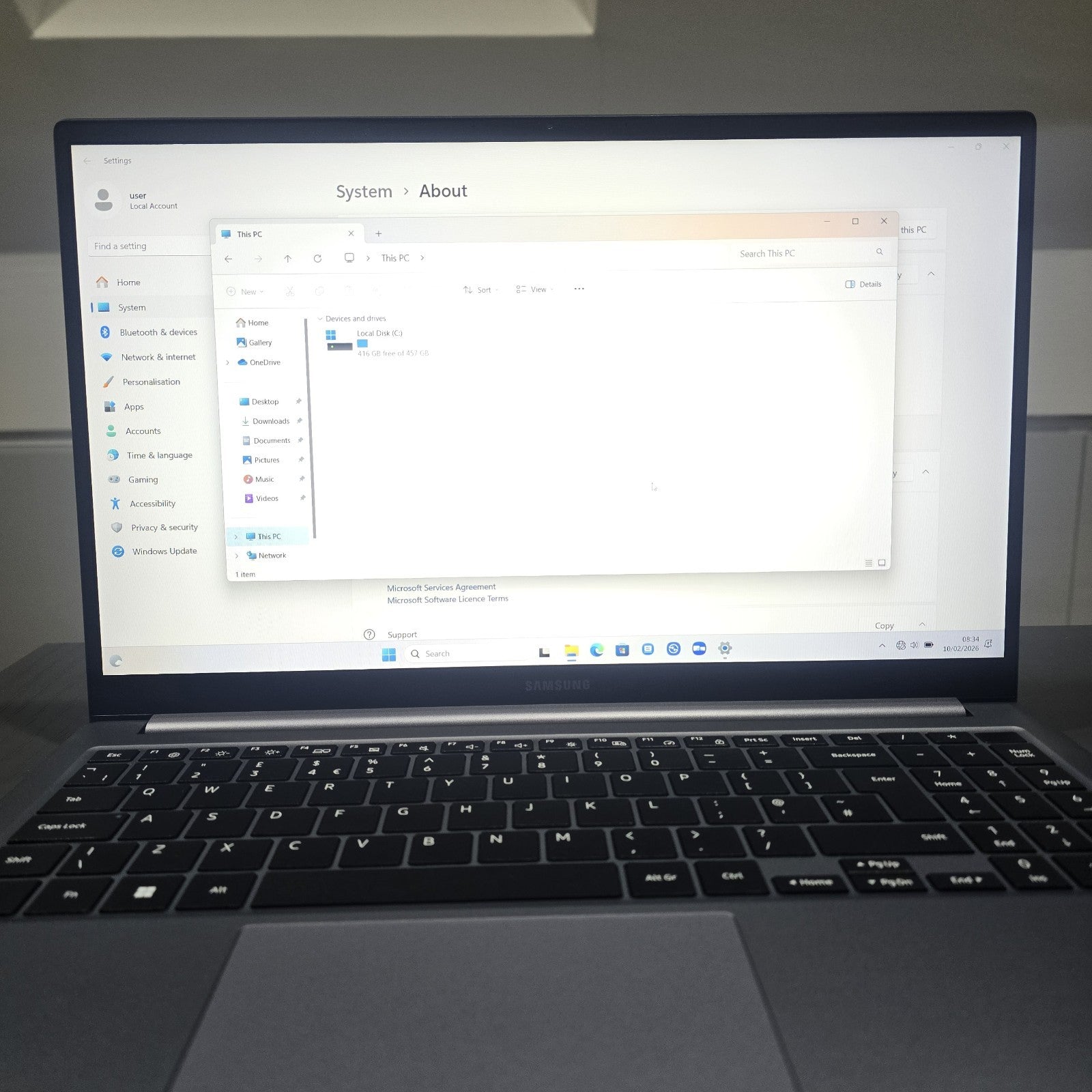 Samsung Galaxy Book4 512GB Gray Grade A Core 7 15.6” 2025 #120A12