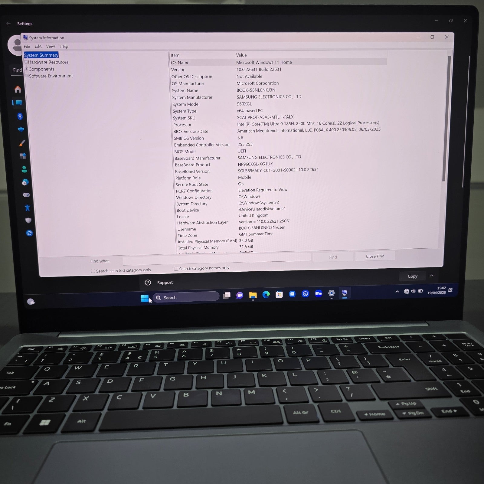 Samsung Galaxy Book4 Ultra 16 RTX 4070 32GB 1TB OLED i9 Laptop Grade A 173A8