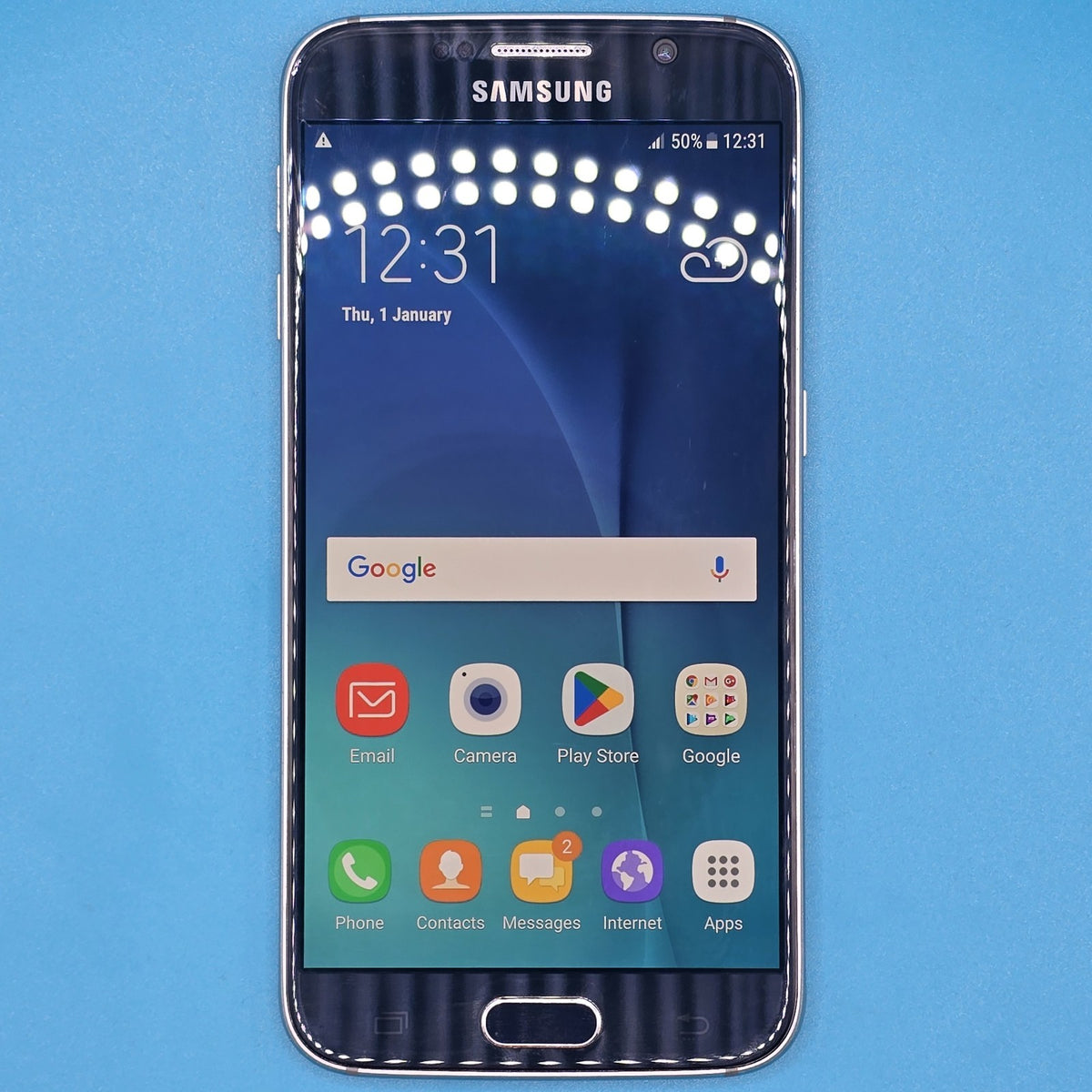 Samsung Galaxy S6 32GB Blue Unlocked Android Smartphone Grade B Free Postage0