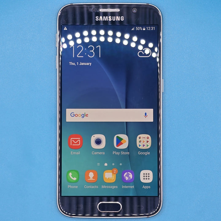 Samsung Galaxy S6 32GB Blue Unlocked Android Smartphone Grade B Free Postage0