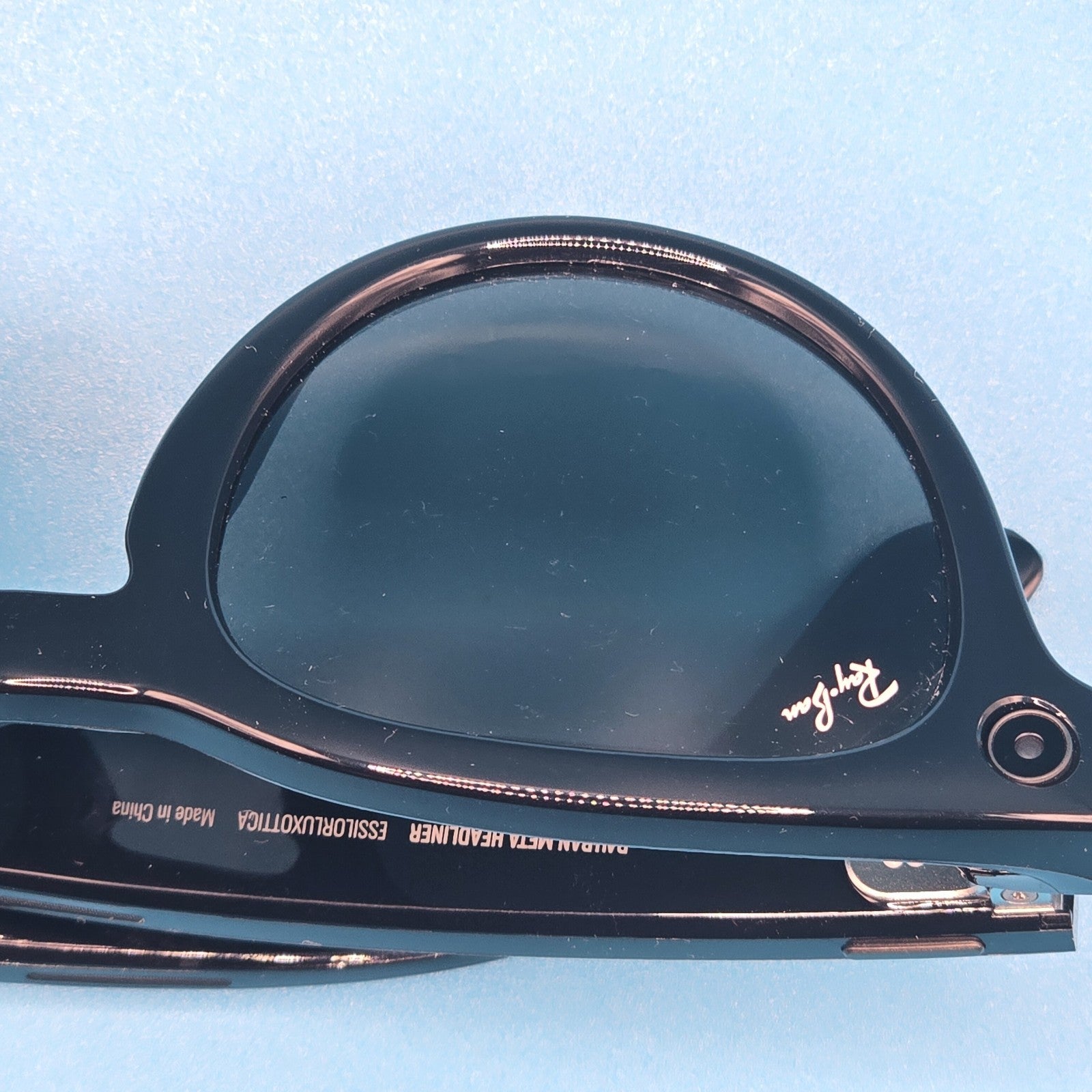 Ray-Ban Meta Smart Glasses Headliner Low Bridge Shiny Black G15 Green #A 198A10
