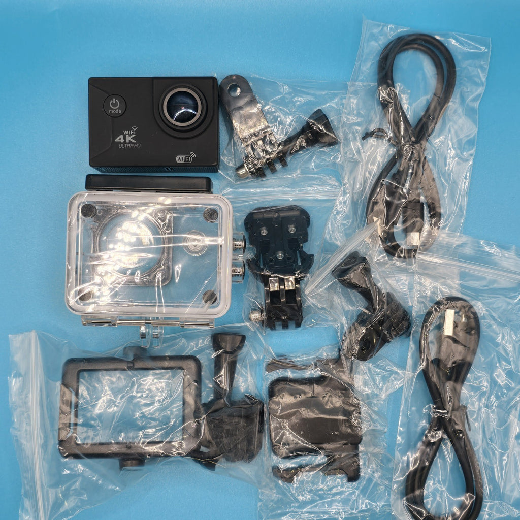 4K WIFI ACTION CAMERA ULTRA HD 2.0LCD 30M WATERPROOF  UNTESTED/FORPARTS5
