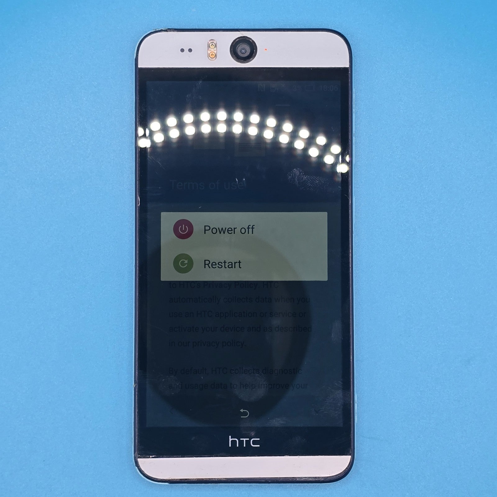 HTC Desire Eye Blue Single Sim 16GB 5.2" 13MP NonWorking / For Parts FREE POST7