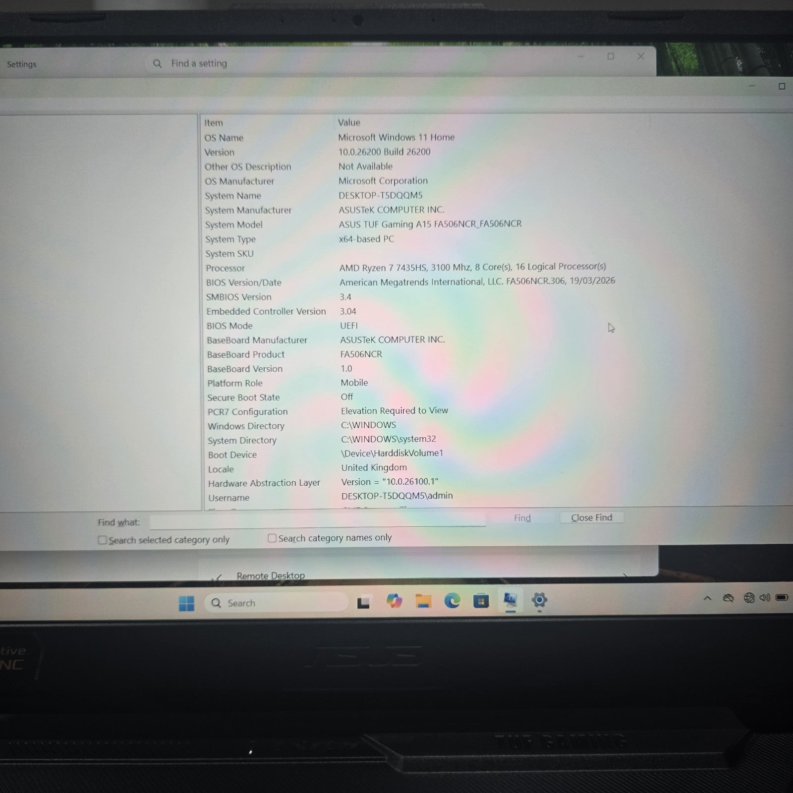 ASUS TUF A15 Gaming Laptop 15.6" AMD Ryzen 7 RTX 3050 512GB 16GB BUNDLE #A 210A15