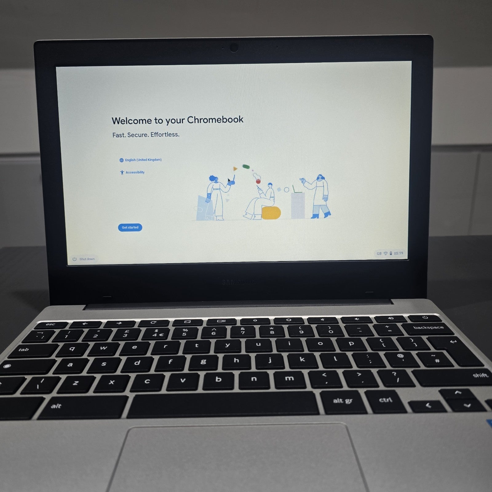 Samsung Galaxy Chromebook Go 11.6" 4GB 64GB Silver Grade A #123B12