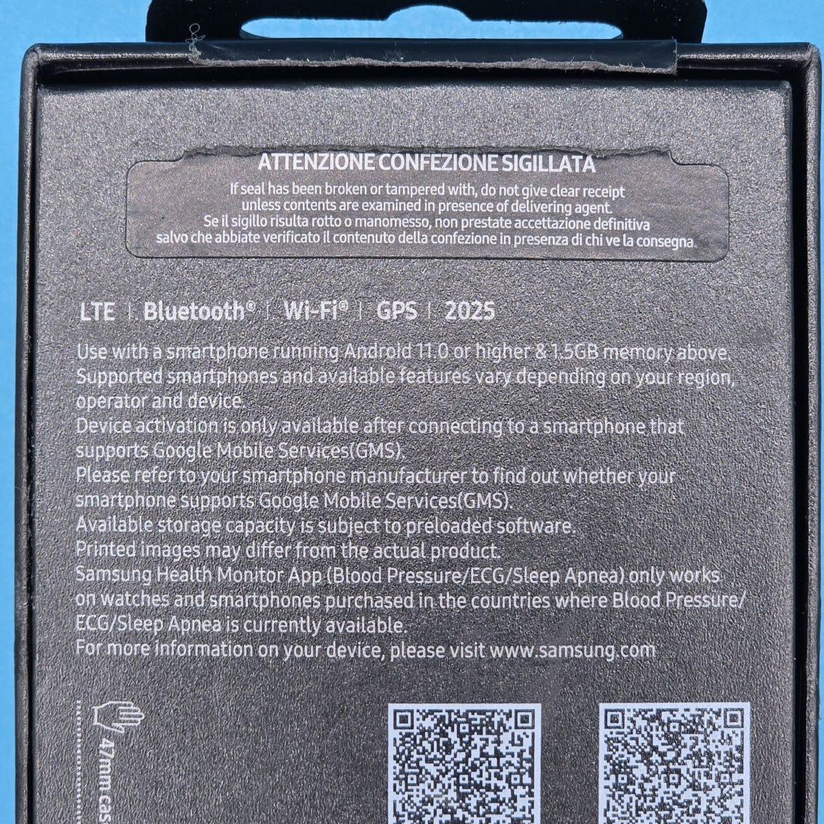 Samsung Galaxy Watch Ultra 2025 Smartwatch 47mm LTE Unlock Titanium Blue #A 113E16