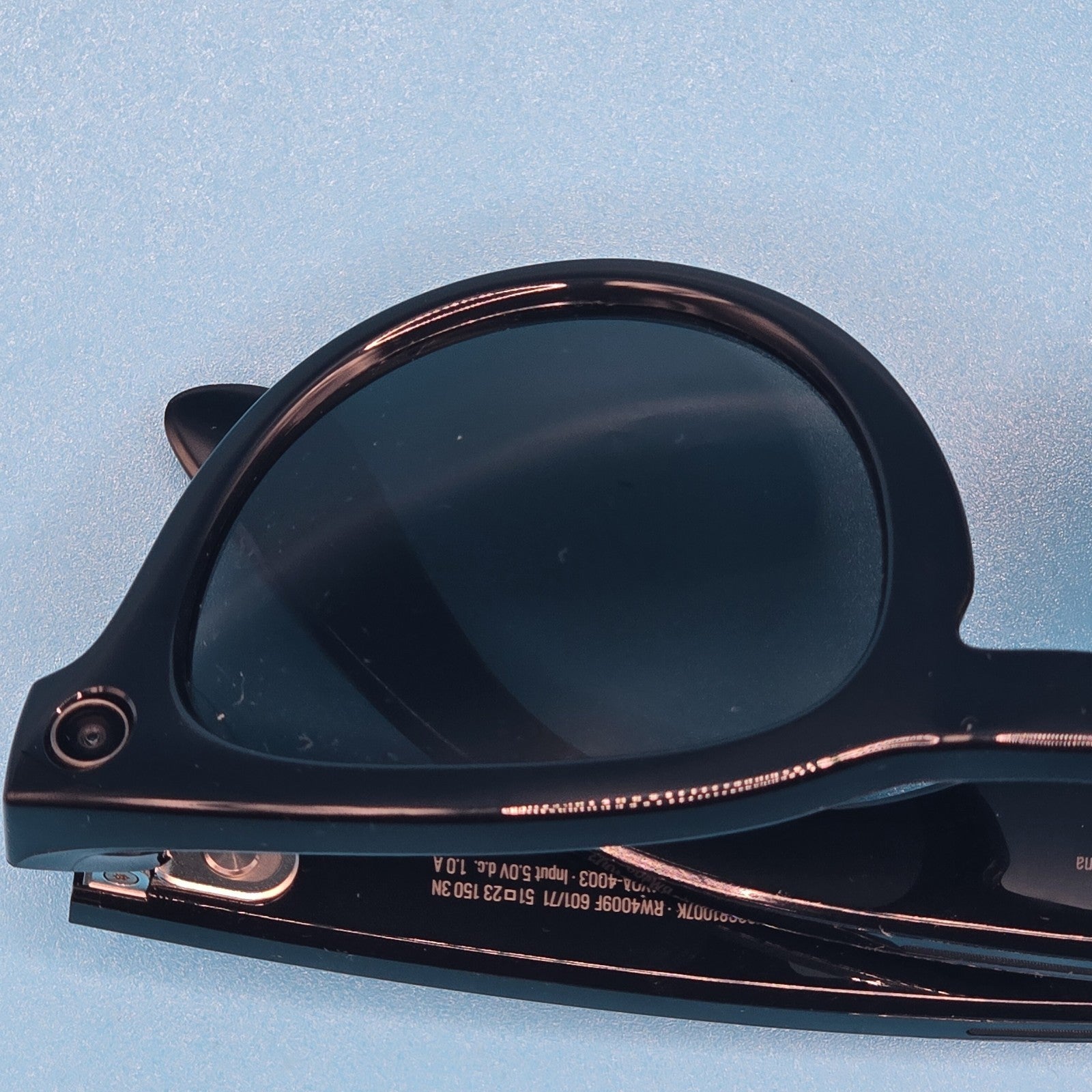 Ray-Ban Meta Smart Glasses Headliner Low Bridge Shiny Black G15 Green #A 198A9