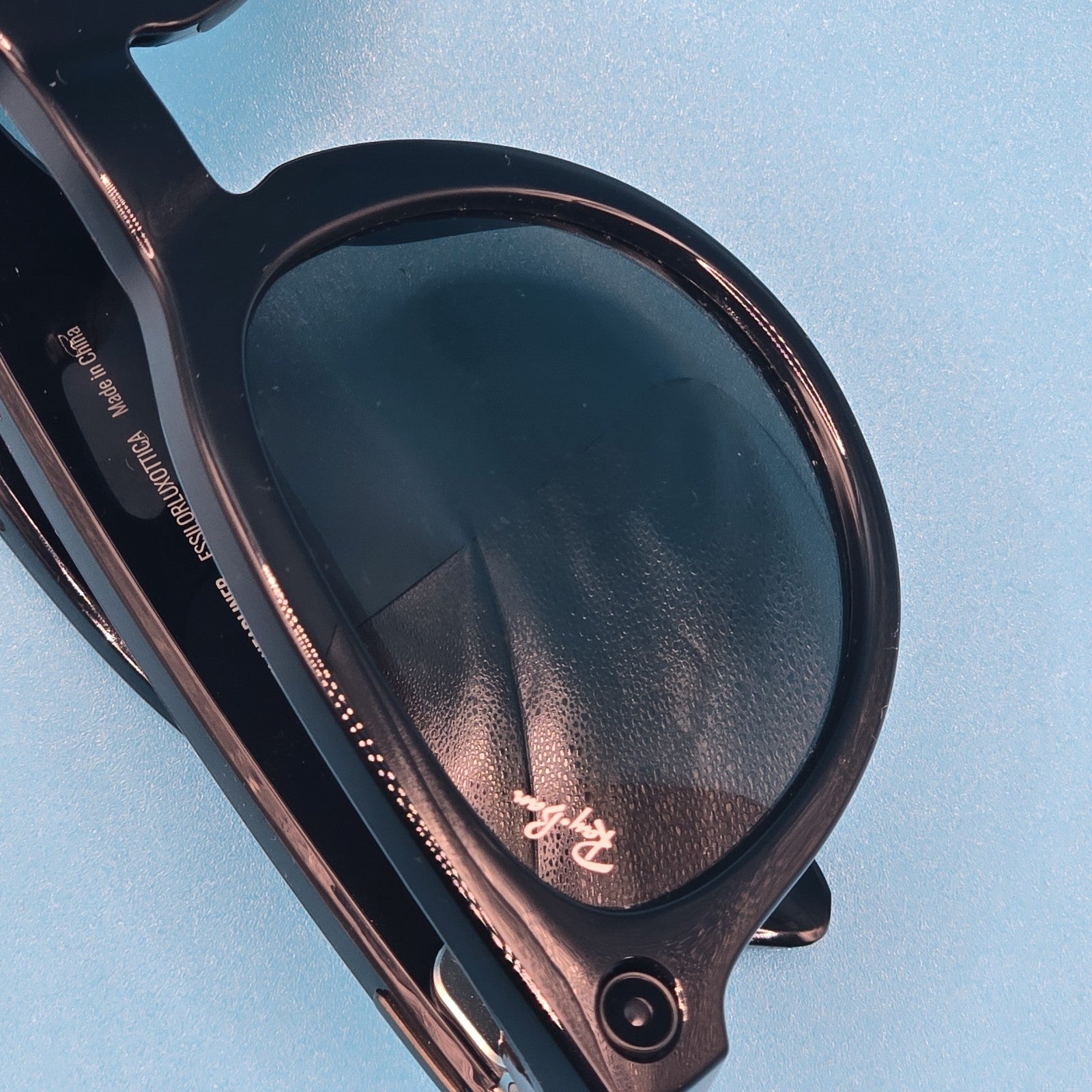 Ray-Ban Meta Smart Glasses Headliner Low Bridge Shiny Black G15 Green #A 198A7
