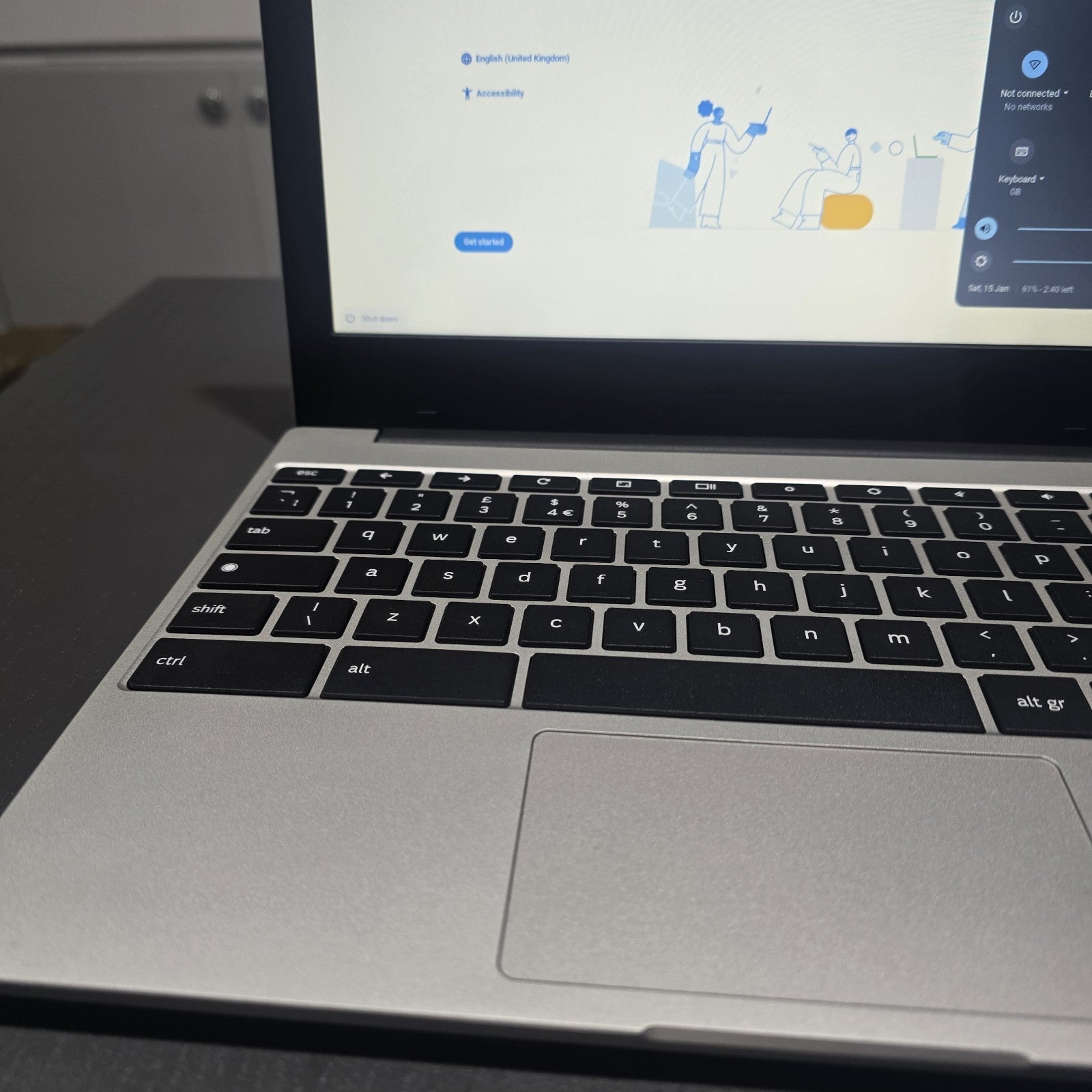 Samsung Galaxy Chromebook Go 11.6" 4GB 64GB Silver Grade A #123B16