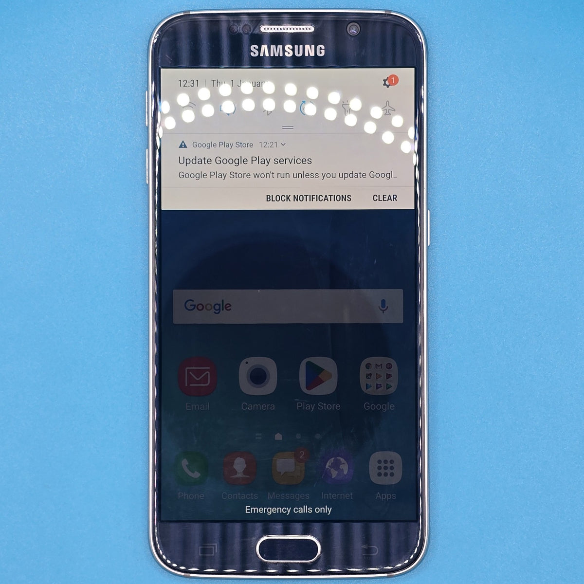 Samsung Galaxy S6 32GB Blue Unlocked Android Smartphone Grade B Free Postage2